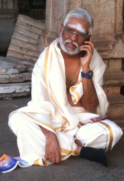 Baba speaking to His students during a LIVE call